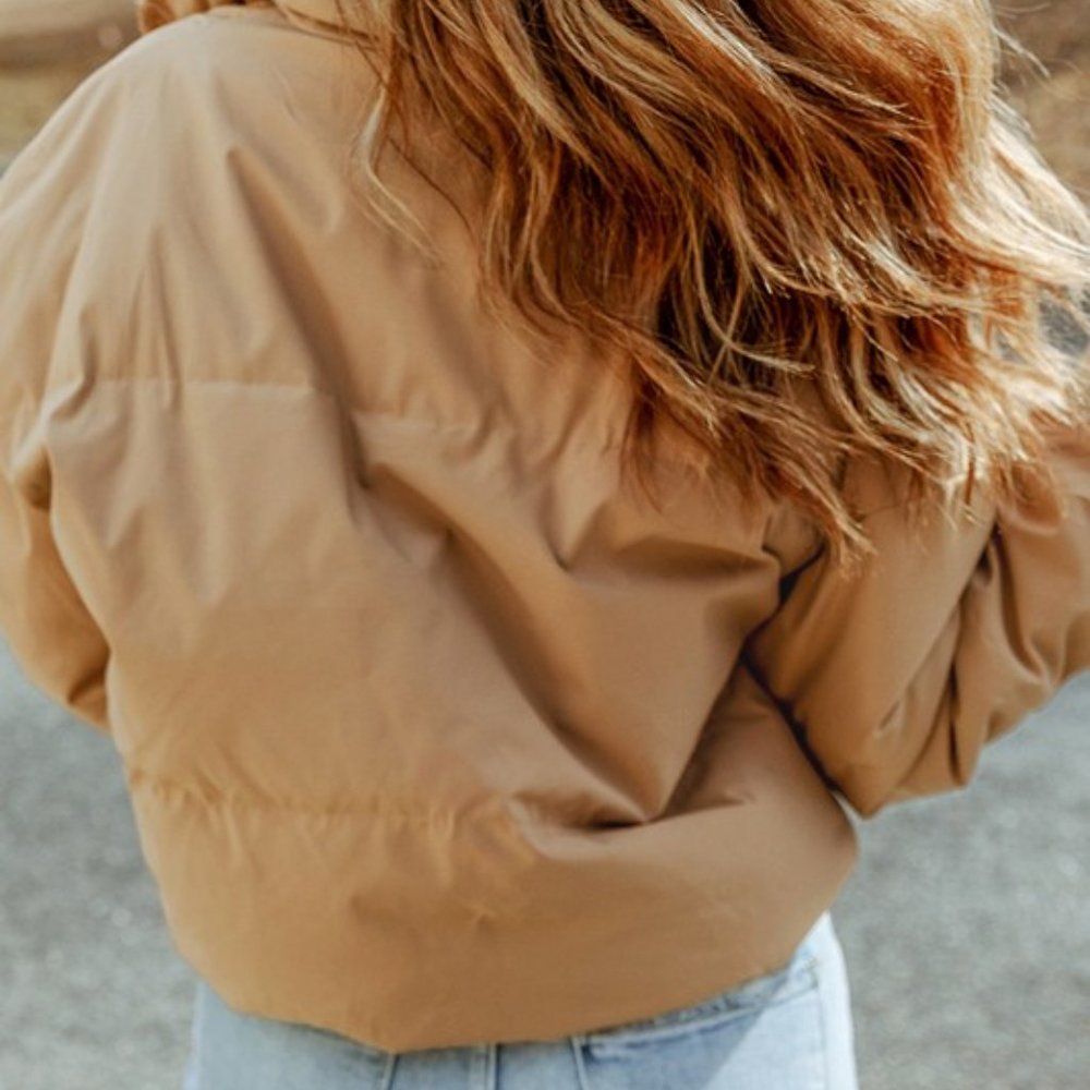 Cropped Puffer Jacket - image 2